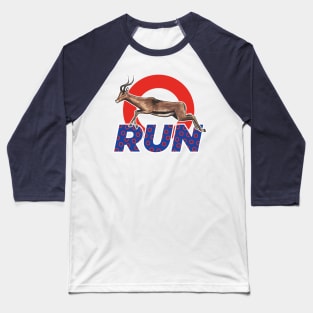 Run Like An Antelope Baseball T-Shirt